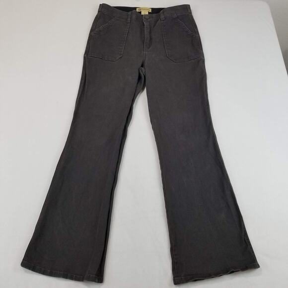 Democracy Denim - Democracy Jeans Womens 12 Gray Skyrise Booty Lift Flare Stretch Denim Bootcut